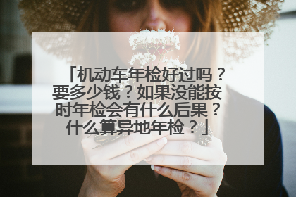 机动车年检好过吗？要多少钱？如果没能按时年检会有什么后果？什么算异地年检？
