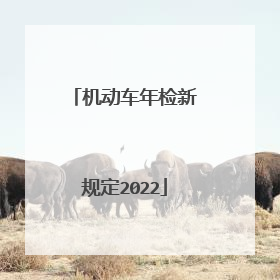 机动车年检新规定2022