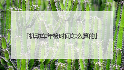 机动车年检时间怎么算的