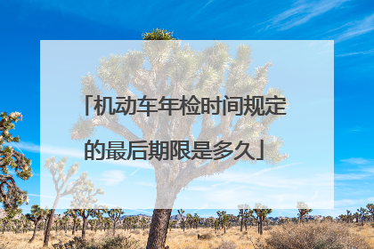 机动车年检时间规定的最后期限是多久