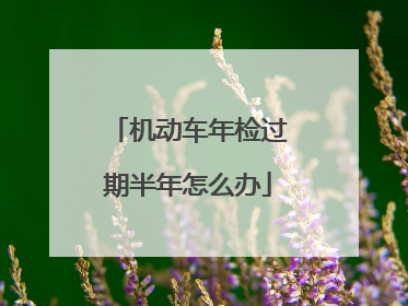 机动车年检过期半年怎么办