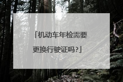 机动车年检需要更换行驶证吗?