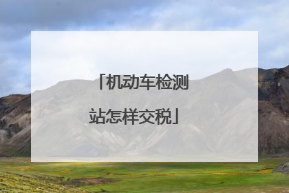 机动车检测站怎样交税
