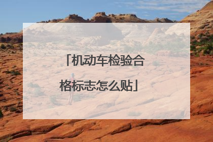 机动车检验合格标志怎么贴