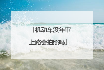 机动车没年审上路会拍照吗