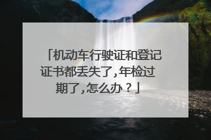 机动车行驶证和登记证书都丢失了,年检过期了,怎么办？