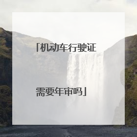 机动车行驶证需要年审吗