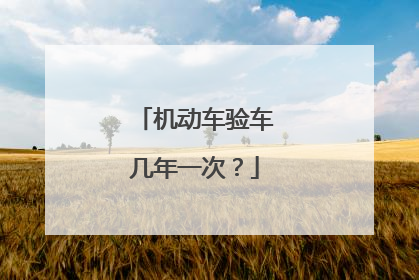 机动车验车几年一次？