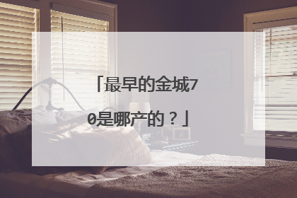 最早的金城70是哪产的？