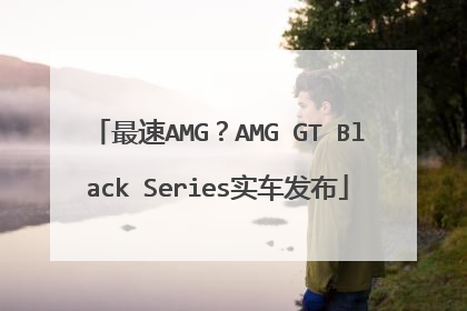 最速AMG？AMG GT Black Series实车发布