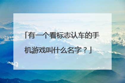有一个看标志认车的手机游戏叫什么名字？
