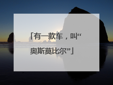 有一款车，叫“奥斯莫比尔”