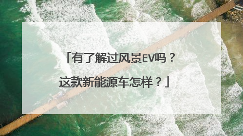 有了解过风景EV吗？这款新能源车怎样？