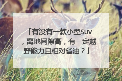 有没有一款小型SUV，离地间隙高，有一定越野能力且相对省油？