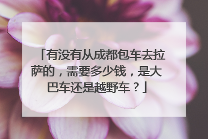 有没有从成都包车去拉萨的，需要多少钱，是大巴车还是越野车？