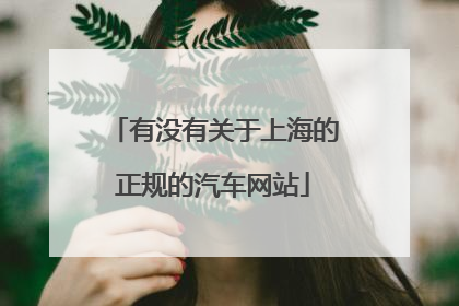 有没有关于上海的正规的汽车网站
