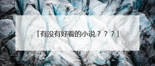 有没有好看的小说？？？