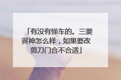 有没有懂车的。三菱翼神怎么样，如果要改剪刀门合不合适