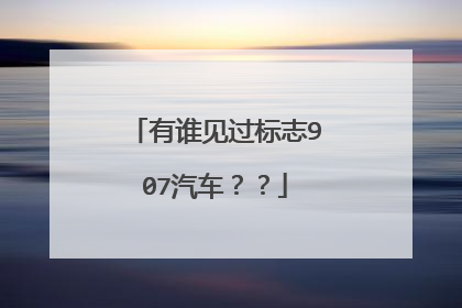 有谁见过标志907汽车？？