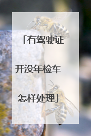 有驾驶证开没年检车怎样处理