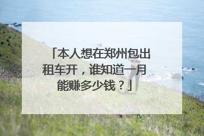 本人想在郑州包出租车开，谁知道一月能赚多少钱？