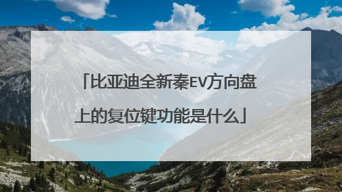 比亚迪全新秦EV方向盘上的复位键功能是什么