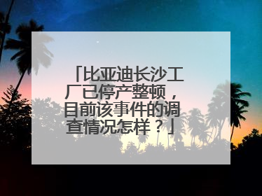 比亚迪长沙工厂已停产整顿，目前该事件的调查情况怎样？