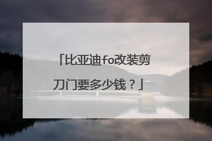 比亚迪fo改装剪刀门要多少钱？