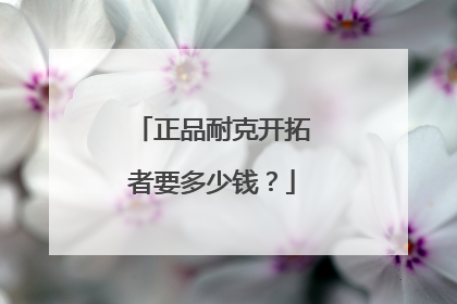 正品耐克开拓者要多少钱？