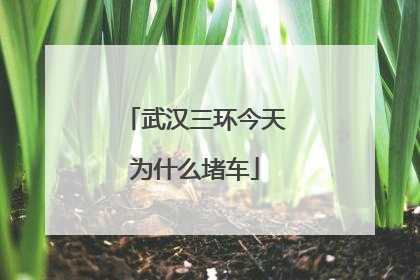 武汉三环今天为什么堵车