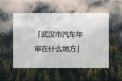 武汉市汽车年审在什么地方