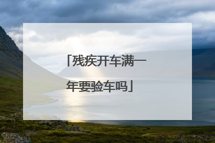 残疾开车满一年要验车吗