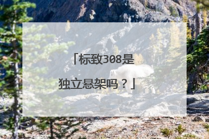 标致308是独立悬架吗？