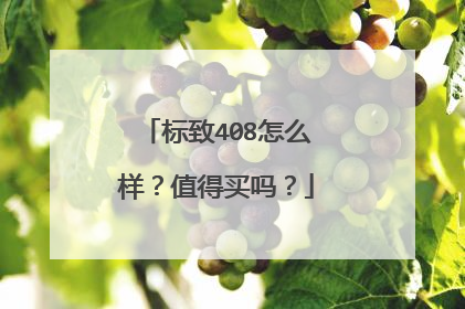 标致408怎么样？值得买吗？