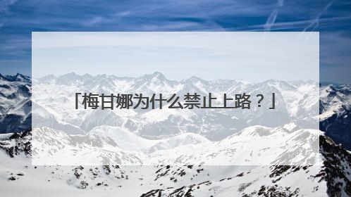 梅甘娜为什么禁止上路？