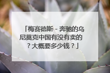 梅赛德斯－奔驰的乌尼莫克中国有没有卖的？大概要多少钱？
