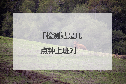 检测站是几点钟上班?