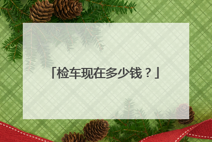检车现在多少钱？
