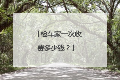 检车家一次收费多少钱？