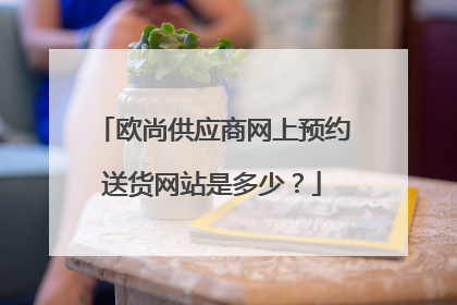欧尚供应商网上预约送货网站是多少？