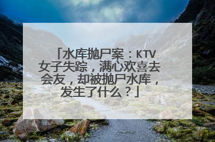 水库抛尸案：KTV女子失踪，满心欢喜去会友，却被抛尸水库，发生了什么？