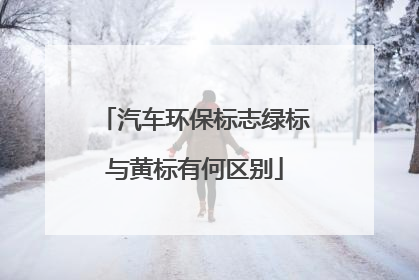 汽车环保标志绿标与黄标有何区别