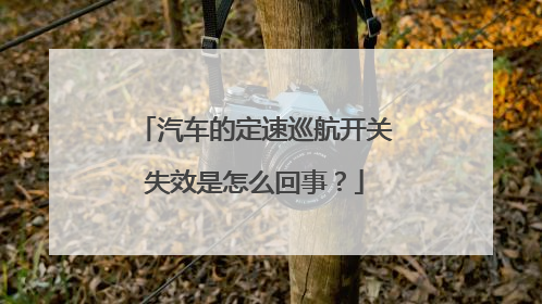 汽车的定速巡航开关失效是怎么回事？