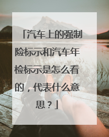 汽车上的强制险标示和汽车年检标示是怎么看的，代表什么意思？