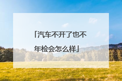 汽车不开了也不年检会怎么样