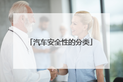 汽车安全性的分类