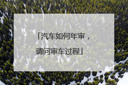 汽车如何年审，请问审车过程