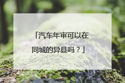汽车年审可以在同城的异县吗？