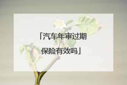 汽车年审过期 保险有效吗