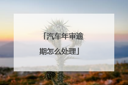汽车年审逾期怎么处理